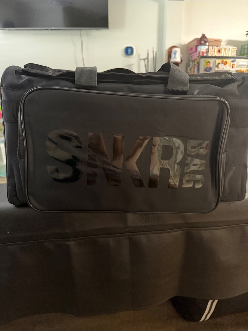 SNKR Black Duffel Bag- fits 3 pairs